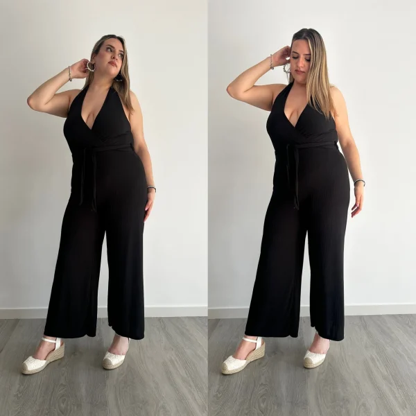 Elegante mono negro