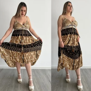Marron vestido playa